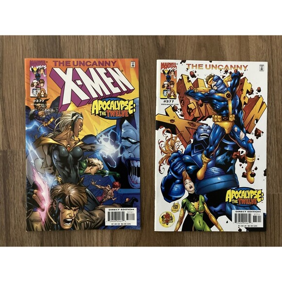 Uncanny X-Men: 2 Copies of No. 377 (Variant Covers) Marvel Comics (2000) - Picture 1 of 6